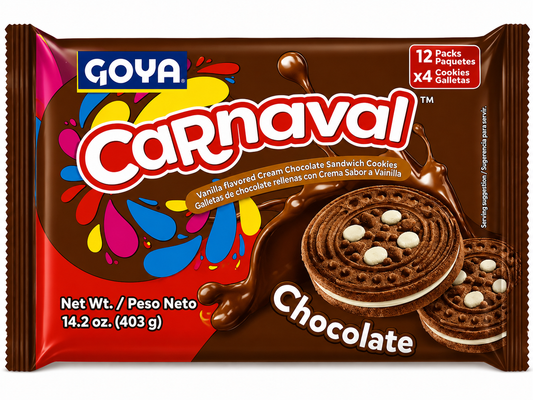 Goya Carnaval Chocolate Sandwich Cookies