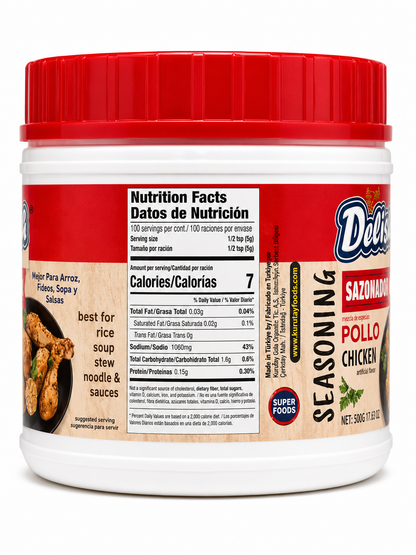 Delish Cubitos Pollo Chicken Bouillon Cubes – 25 Cubes, 3.52 oz