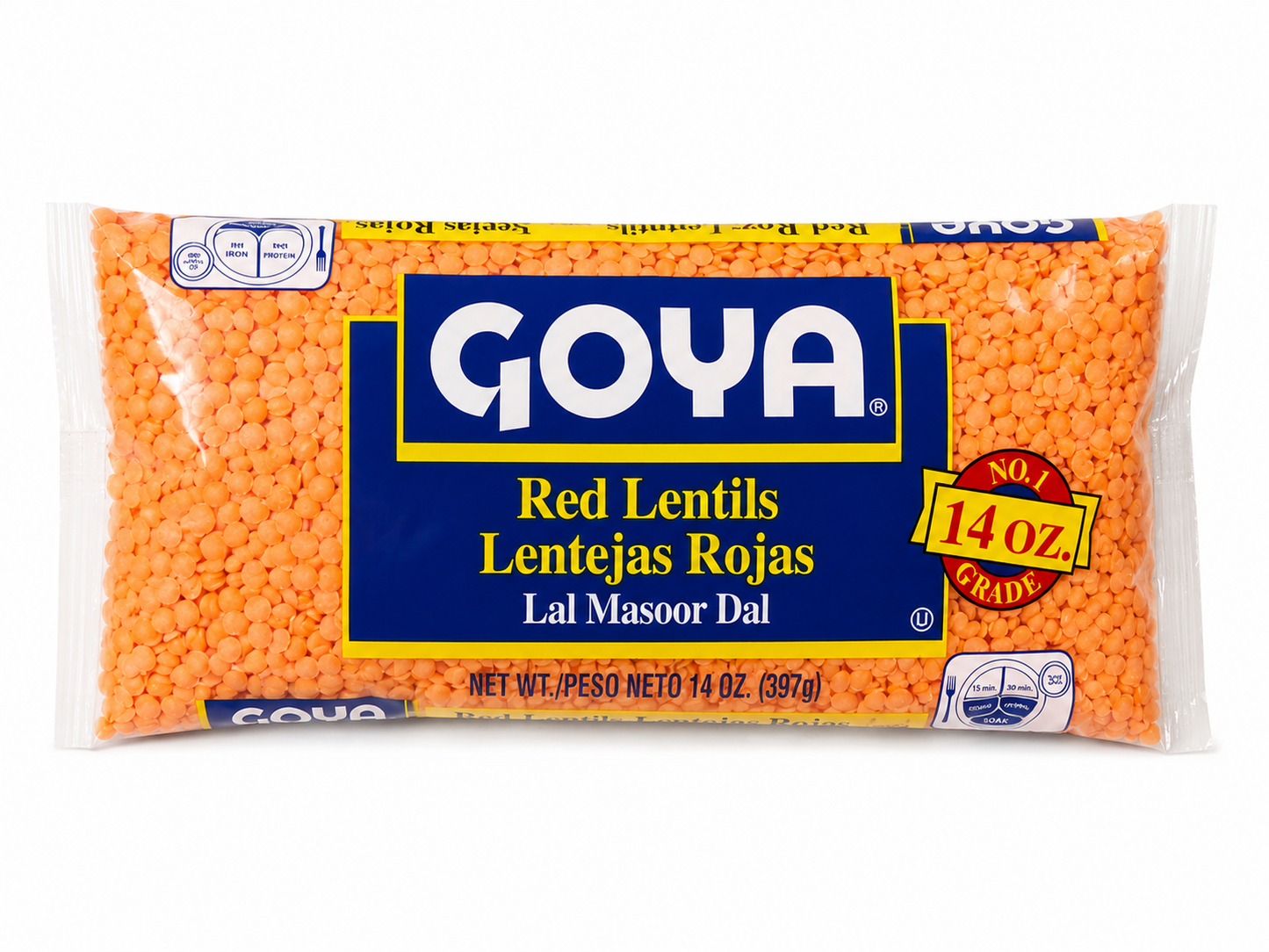 GOYA Red Lentils (Lal Masoor Dal) – 14 oz (397 g)