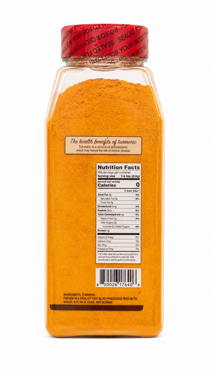 Natural Food Products Ground Turmeric Powder 16 oz (1 lb / 453 g) | Pure Curcuma Longa