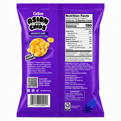 Calbee Asian Style Umami Salt Potato Chips 6 oz (170 g)