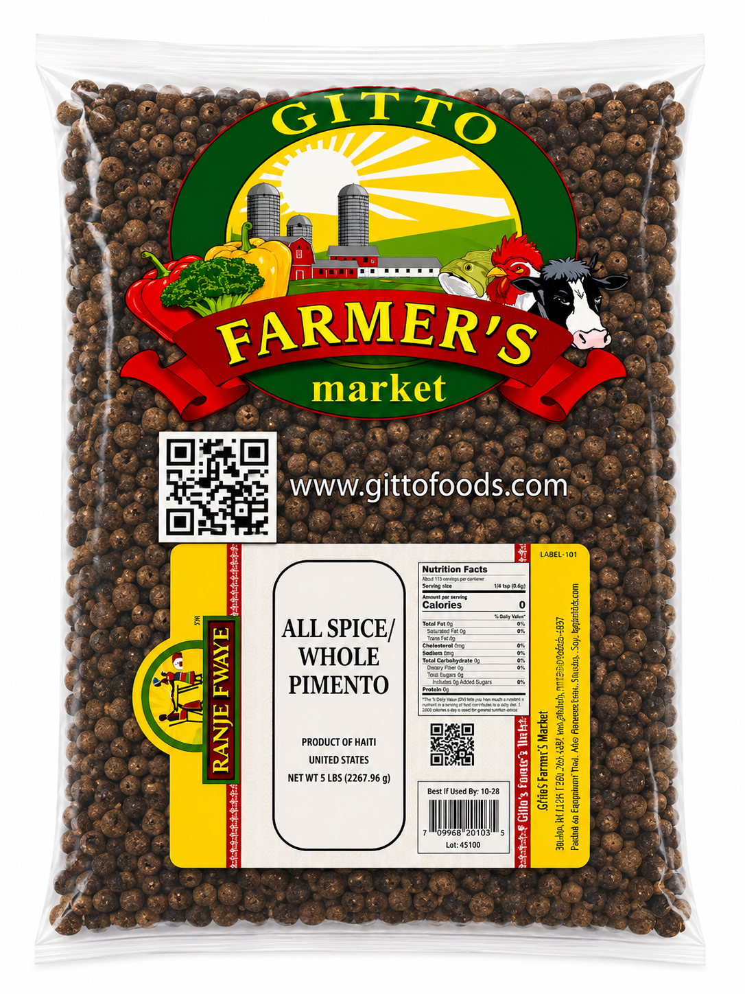 Whole Allspice Pimento - 5 lb Bulk Pack product image