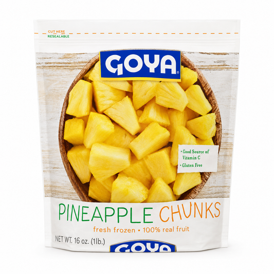 Goya Frozen Pineapple Chunks – 16 oz (1 lb)