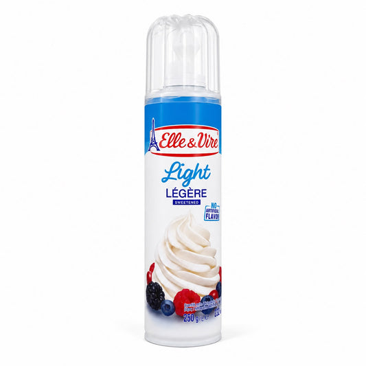 Elle & Vire Light Sweetened Whipped Cream Spray 250 g