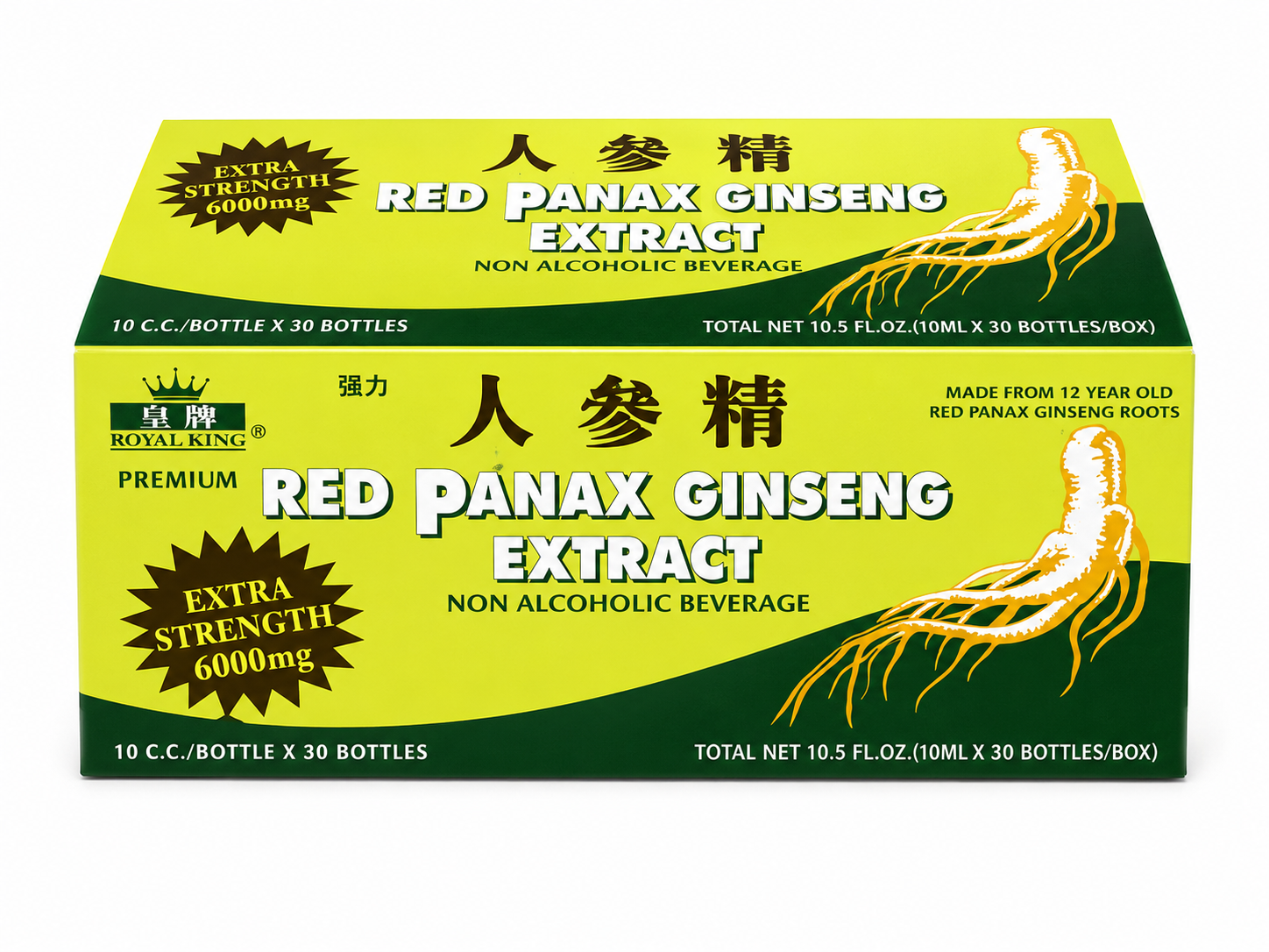 Royal King Red Panax Ginseng Extract 6000mg 30 Bottles