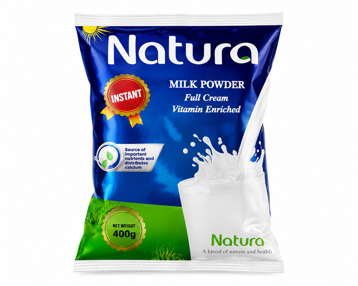 Natura Full Cream Vitamin Enriched Milk Powder Instant 400g