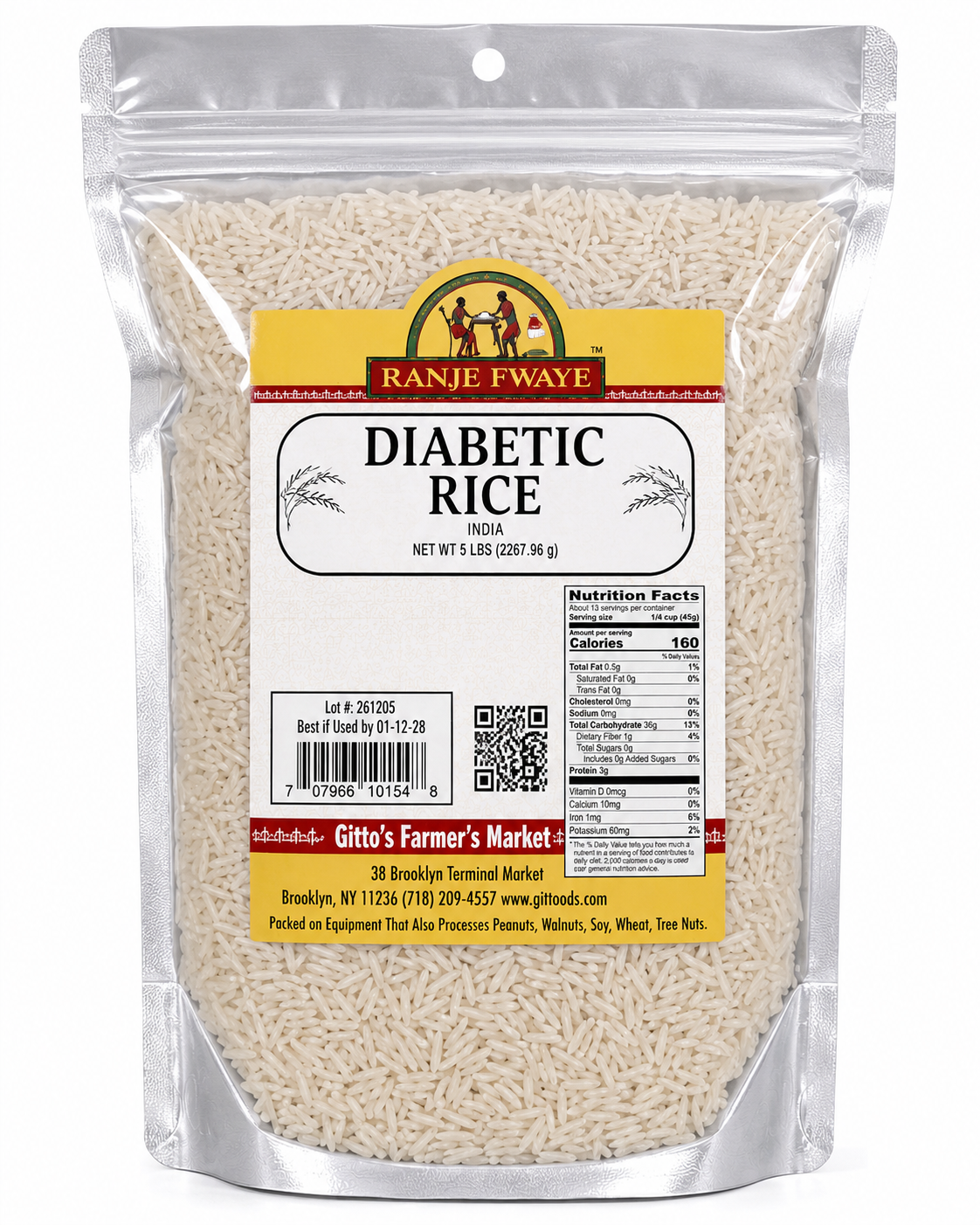 Ranje Fwaye Diabetic Rice 5 lb