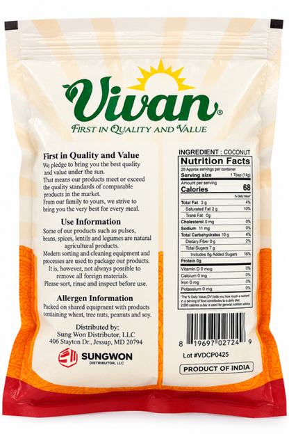 Vivian Desiccated Coconut Powder, 14 oz (400 g)