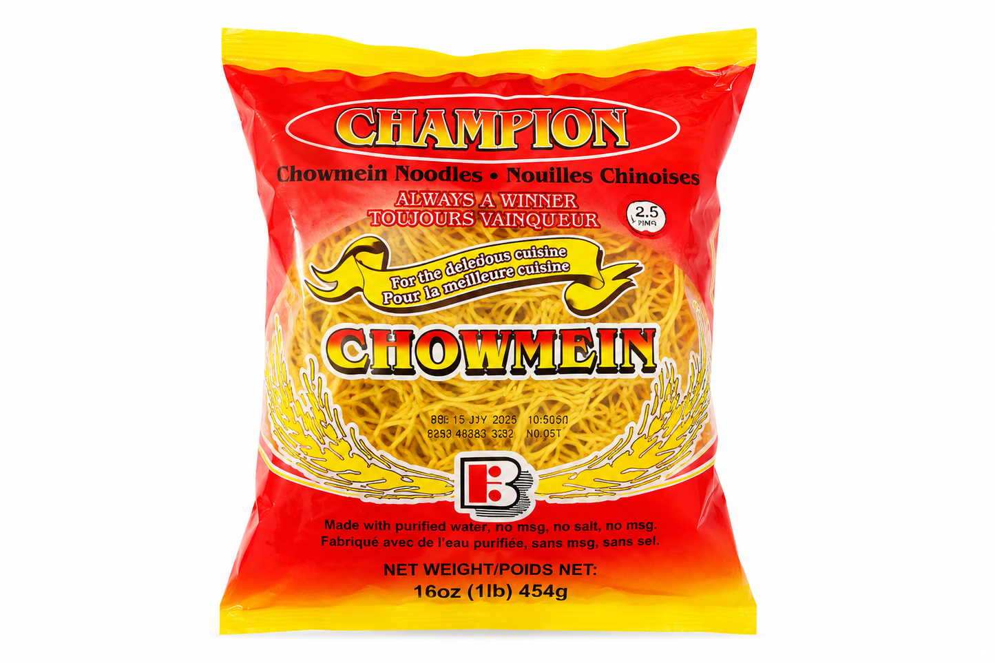 Champion Chowmein Noodles 16 oz (1 lb / 454g)