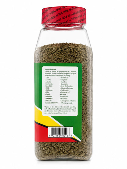Guyana Kitchen Fine Leaf Thyme Leaf 4 oz (113 g) | Premium Caribbean Dried Thyme