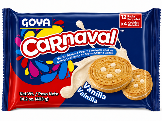 Goya Carnaval Vanilla Sandwich Cookies