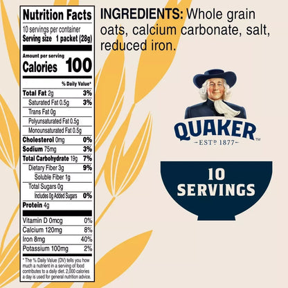 Quaker Instant Oatmeal Original 10 ct / 9.8 oz