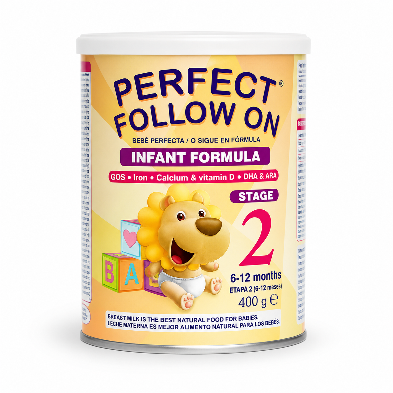 Perfect Follow On Infant Formula Stage 2 (6-12 Months) 400g | DHA & ARA | Iron, Calcium & Vitamin D