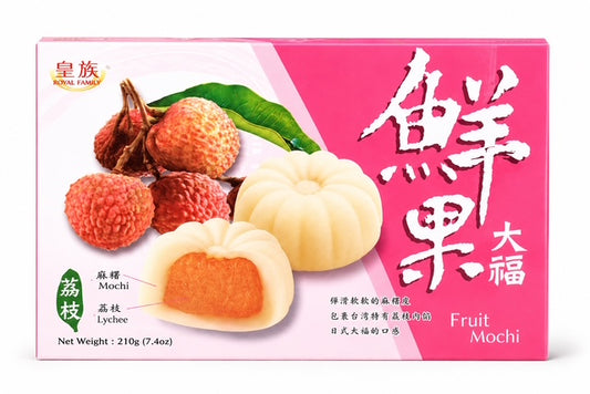 Royal Family Lychee Fruit Mochi 7.4 oz (210 g)