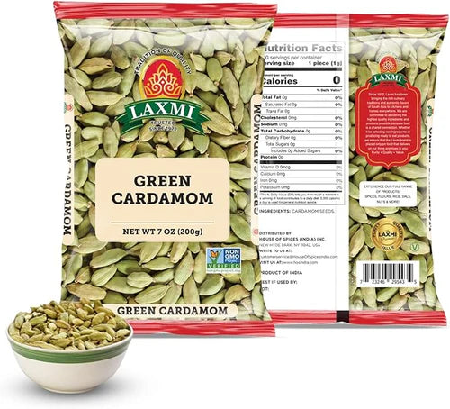 Laxmi Green Cardamom Whole 7 oz