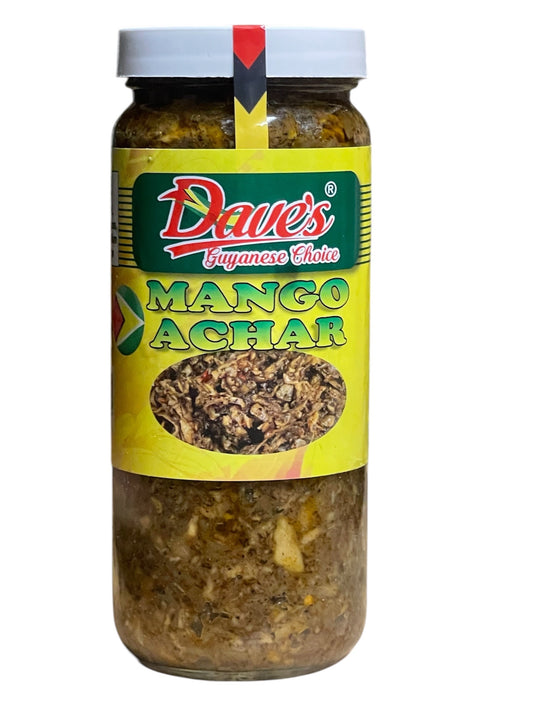 Dave’s Guyanese Mango Achar – Spicy Pickled Mango Relish | Caribbean Condiment