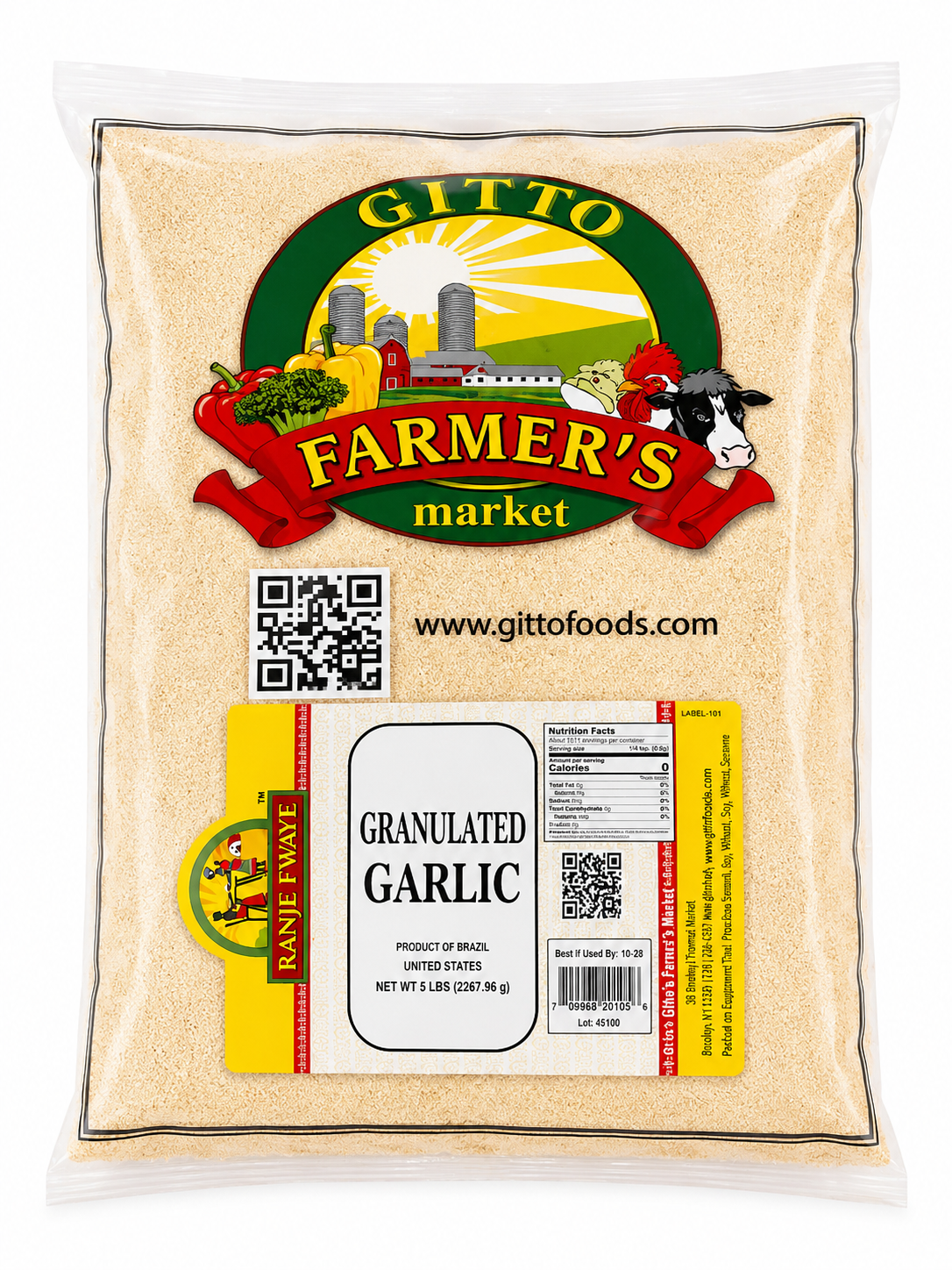 Bulk Granulated Garlic - 5 lb Pantry Pack product image