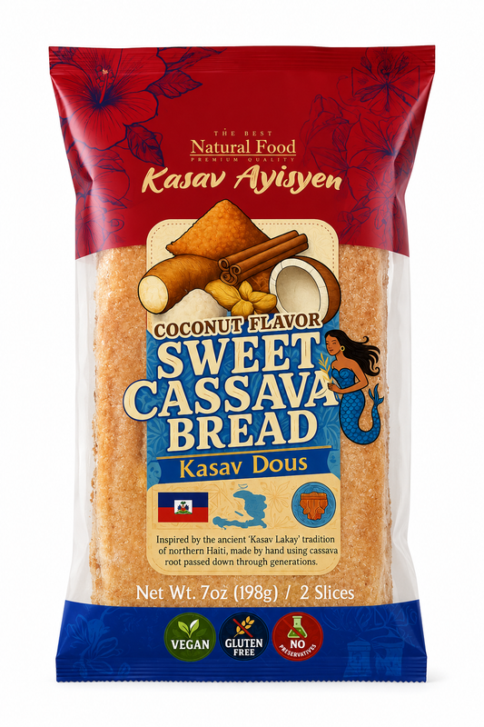 Coconut Flavor Sweet Cassava Bread (Kasav Dous) – 7 oz (198 g)