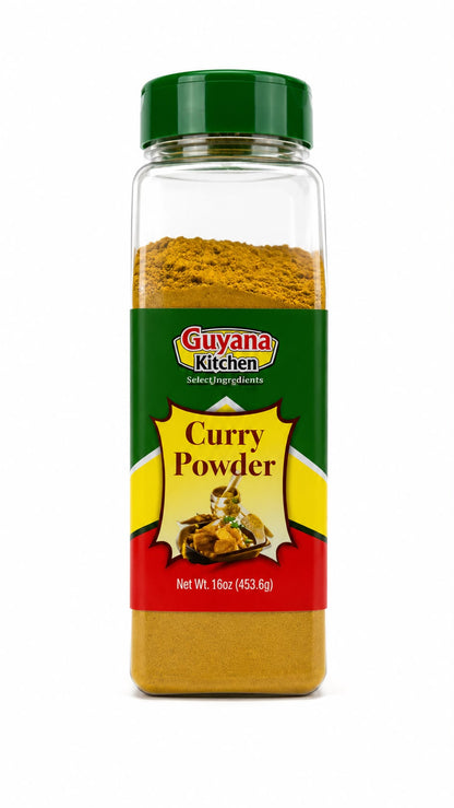 Guyana Kitchen Curry Powder 16 oz (453.6 g) | Authentic Caribbean Curry Spice Blend