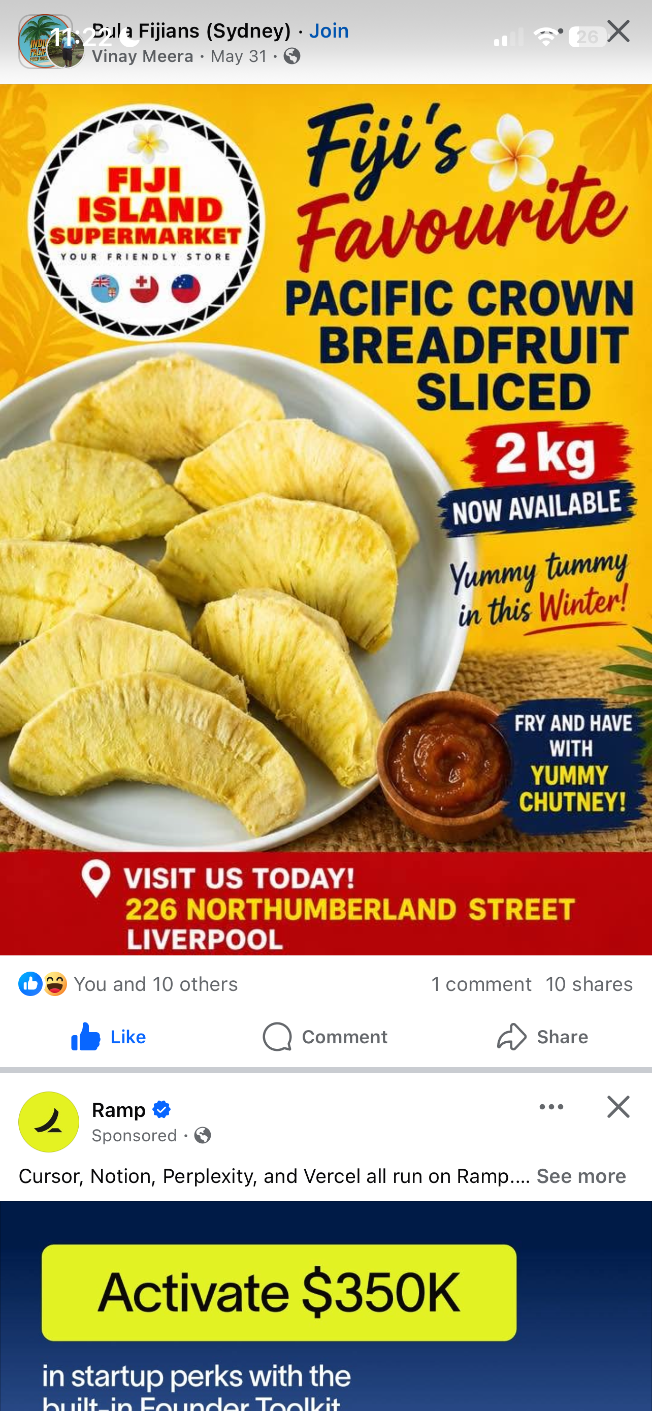 Pacific Crown Sliced Breadfruit