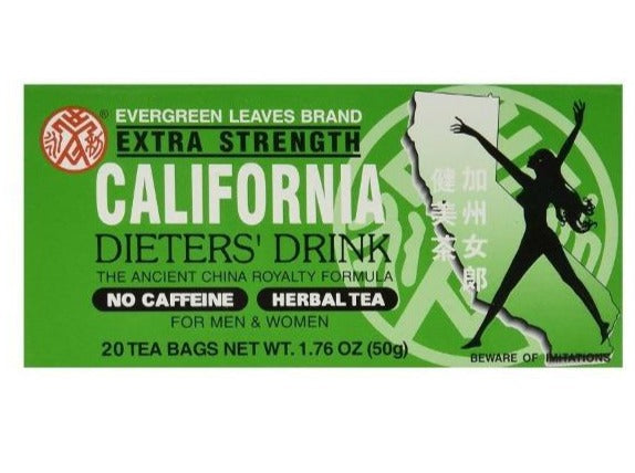 Evergreen Leaves California Dieters Tea Extra Strength 20 Tea Bags 1.76 oz