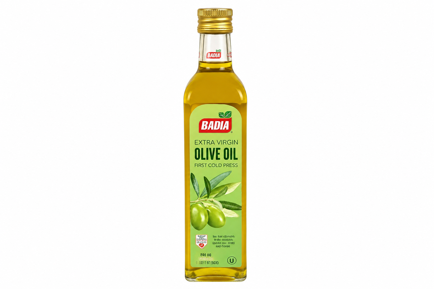 Badia Extra Virgin Olive Oil – First Cold Press – 17 fl oz (500 ml)