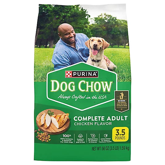 Purina Dog Chow Complete Adult Chicken Flavor Dry Dog Food – 3.5 lb