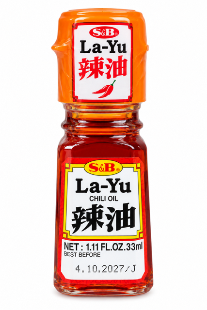S&B La-Yu Chili Oil, 1.11 fl oz (33 mL)