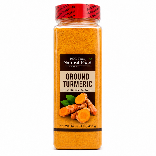 Natural Food Products Ground Turmeric Powder 16 oz (1 lb / 453 g) | Pure Curcuma Longa