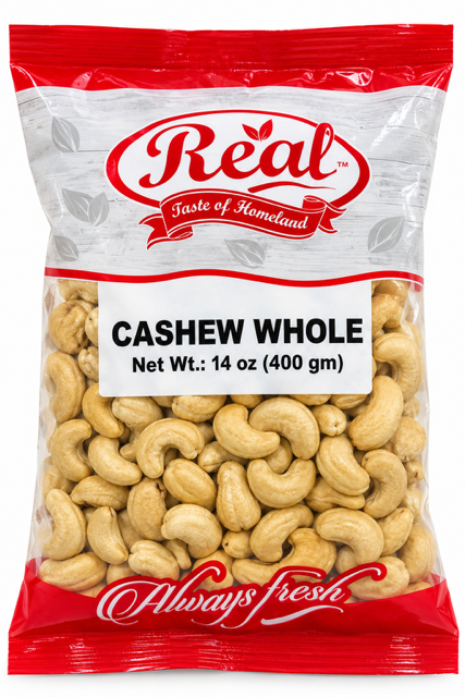 Real Whole Cashews, 400 g (14 oz)