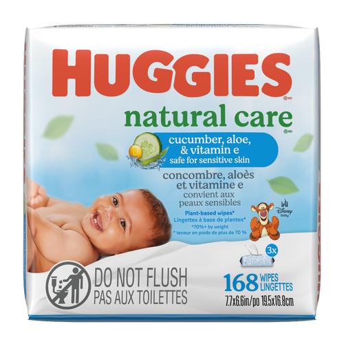 Huggies Natural Care Wipes -168 Count