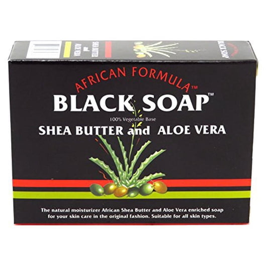 African Formula Black Soap Shea Butter and Aloe Vera 3.5 oz