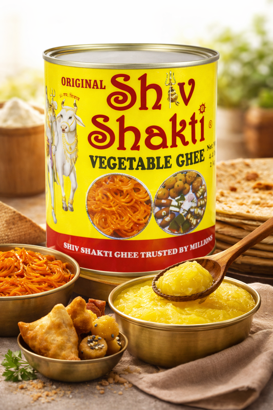 Shiv Shakti Vegetable Ghee 2kg (4.4 lb) | Vanaspati Cooking Fat