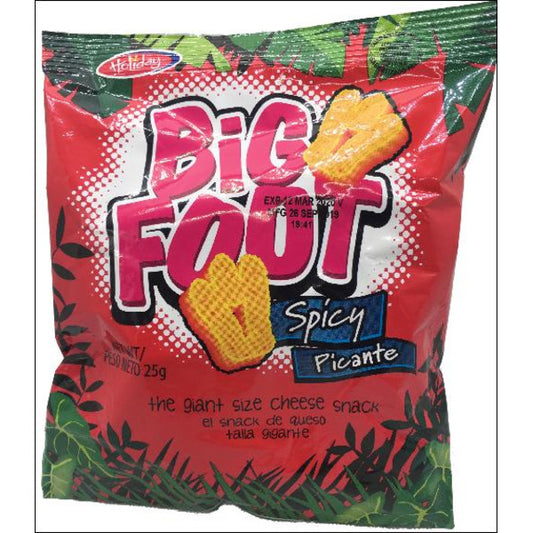 Bigfoot Corn Snack, Spicy Cheese Flavoured 25 g