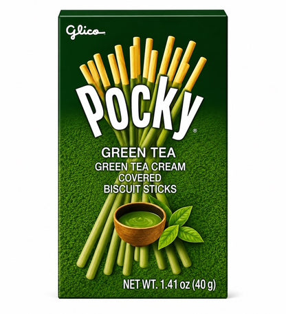 Glico Pocky Matcha Green Tea Biscuit Sticks, 1.41 oz