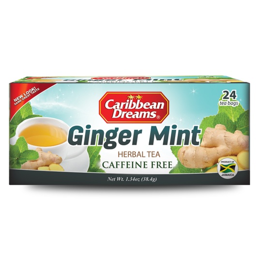 Caribbean Dreams Ginger Mint Herbal Tea 1.34 oz