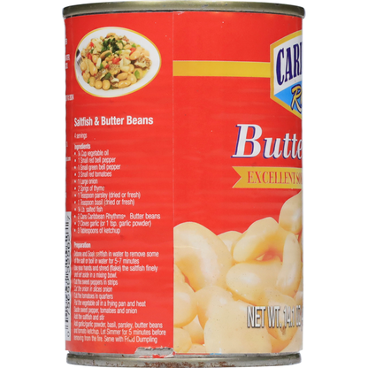 Caribbean Rhythms Butter Beans (Non-GMO) - 14.1 oz