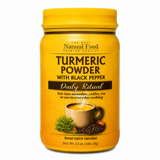 Natural Food Turmeric Powder with Black Pepper - 12 oz