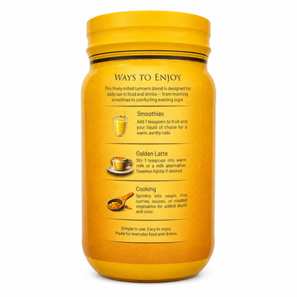 Natural Food Turmeric Powder with Black Pepper - 12 oz