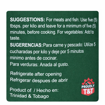Chief Green Seasoning with Pimentos 300ml (10oz) | Caribbean Marinade