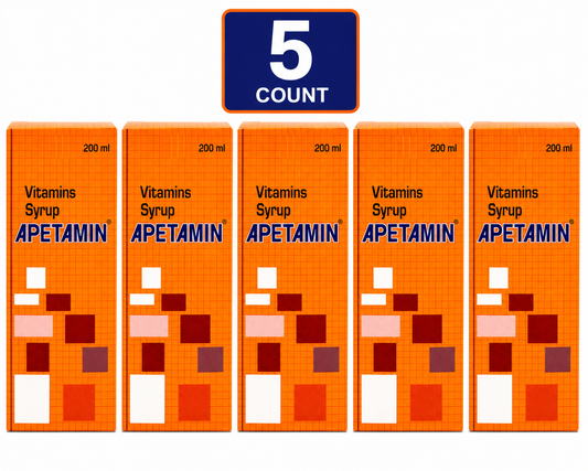 Apetamin Daily Vitamin Syrup 200ml 5 Pack