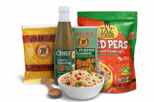 Caribbean Cooking Starter Kit – Chief Seasonings & TAZ Red Peas Cook-Up Bundle