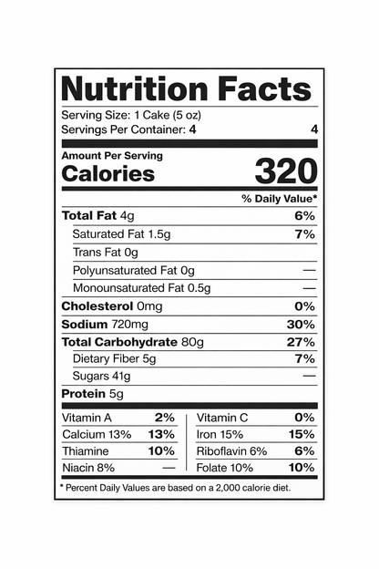 Jamaican Bullacakes – Soft Spiced Caribbean Breakfast Cake | 40 oz (2 Packs)