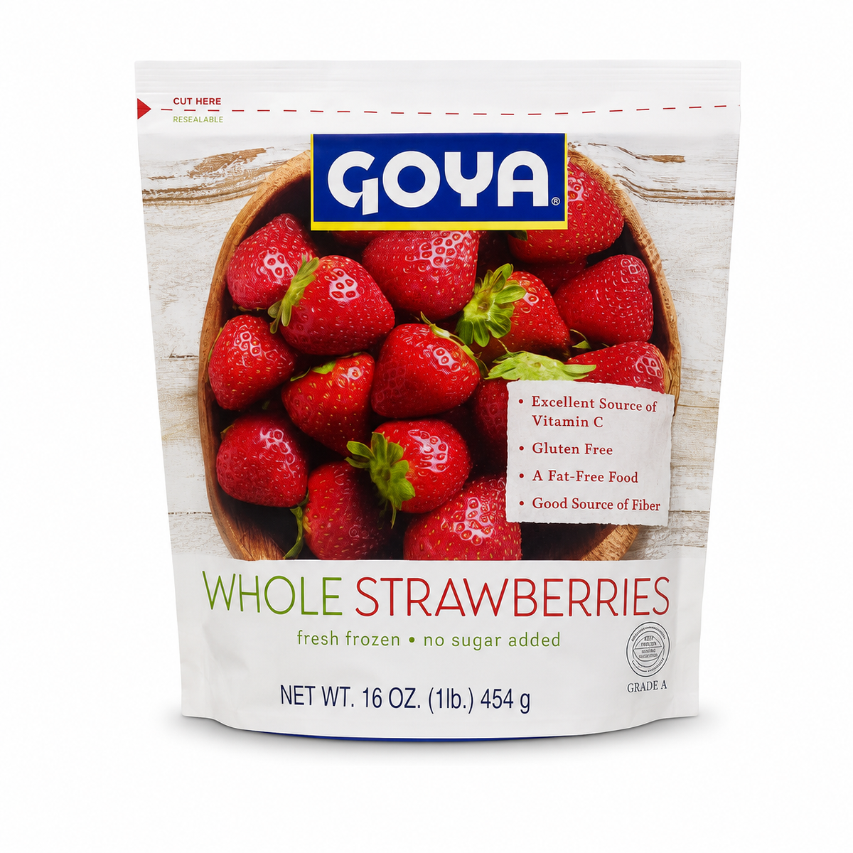 Goya Whole Strawberries Frozen 16 oz
