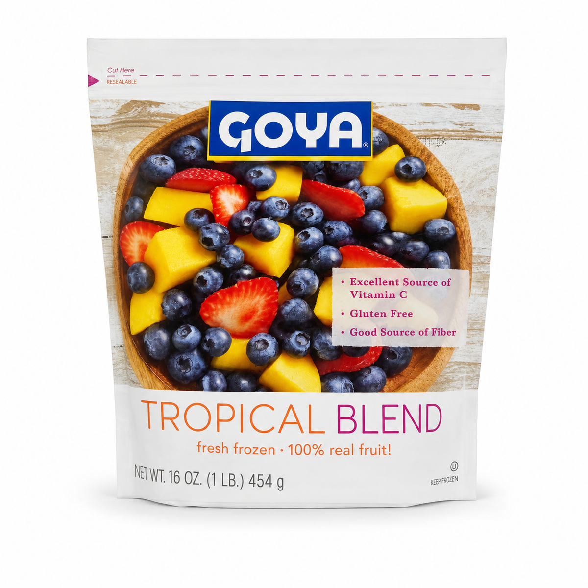 Goya Tropical Blend Frozen Fruit 16 oz
