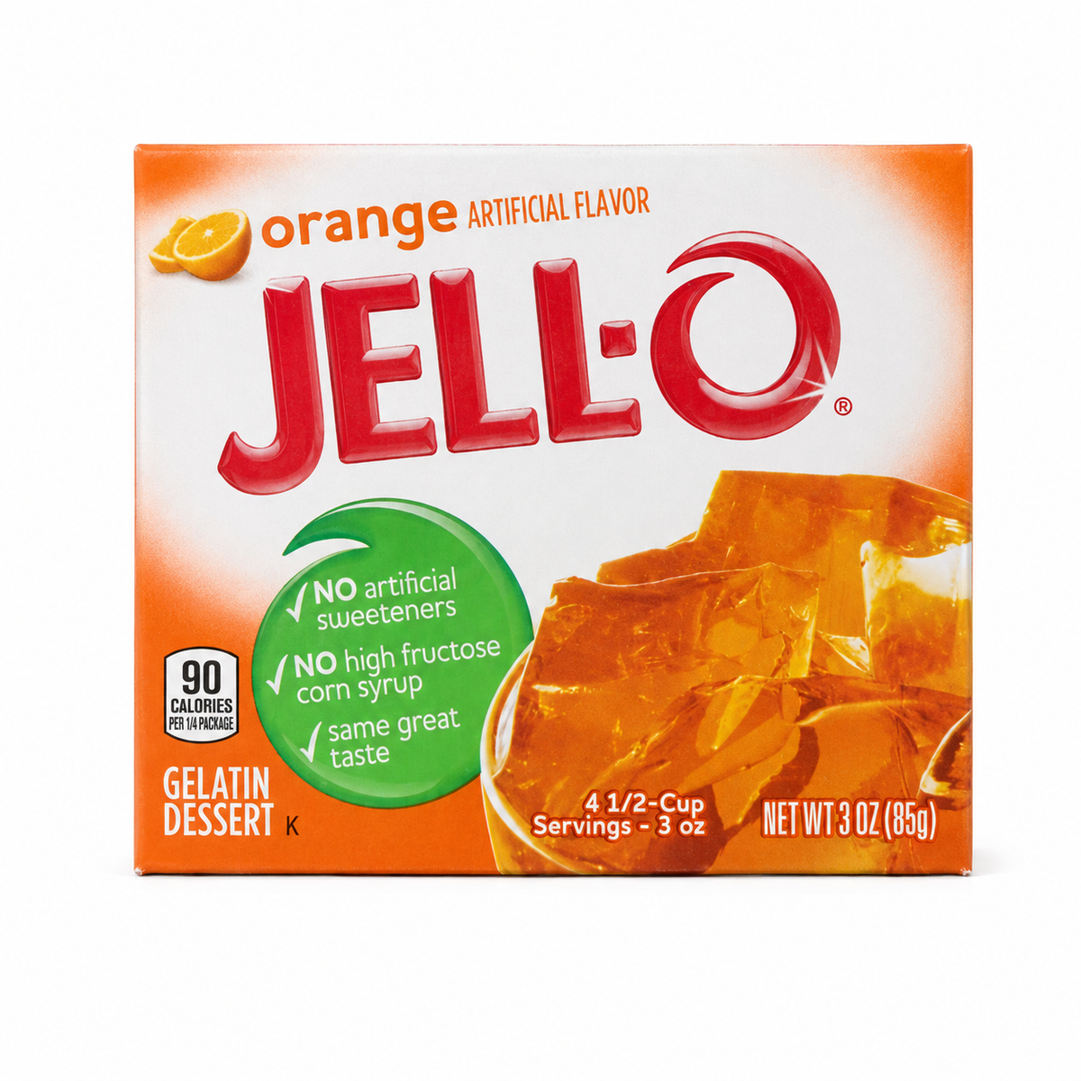 Jell-O Orange Gelatin Dessert 3 oz