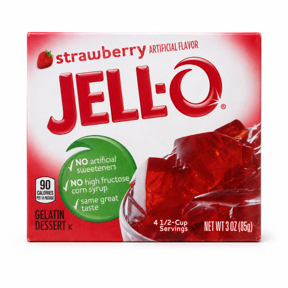 Jell-O Strawberry Gelatin Dessert 3 oz