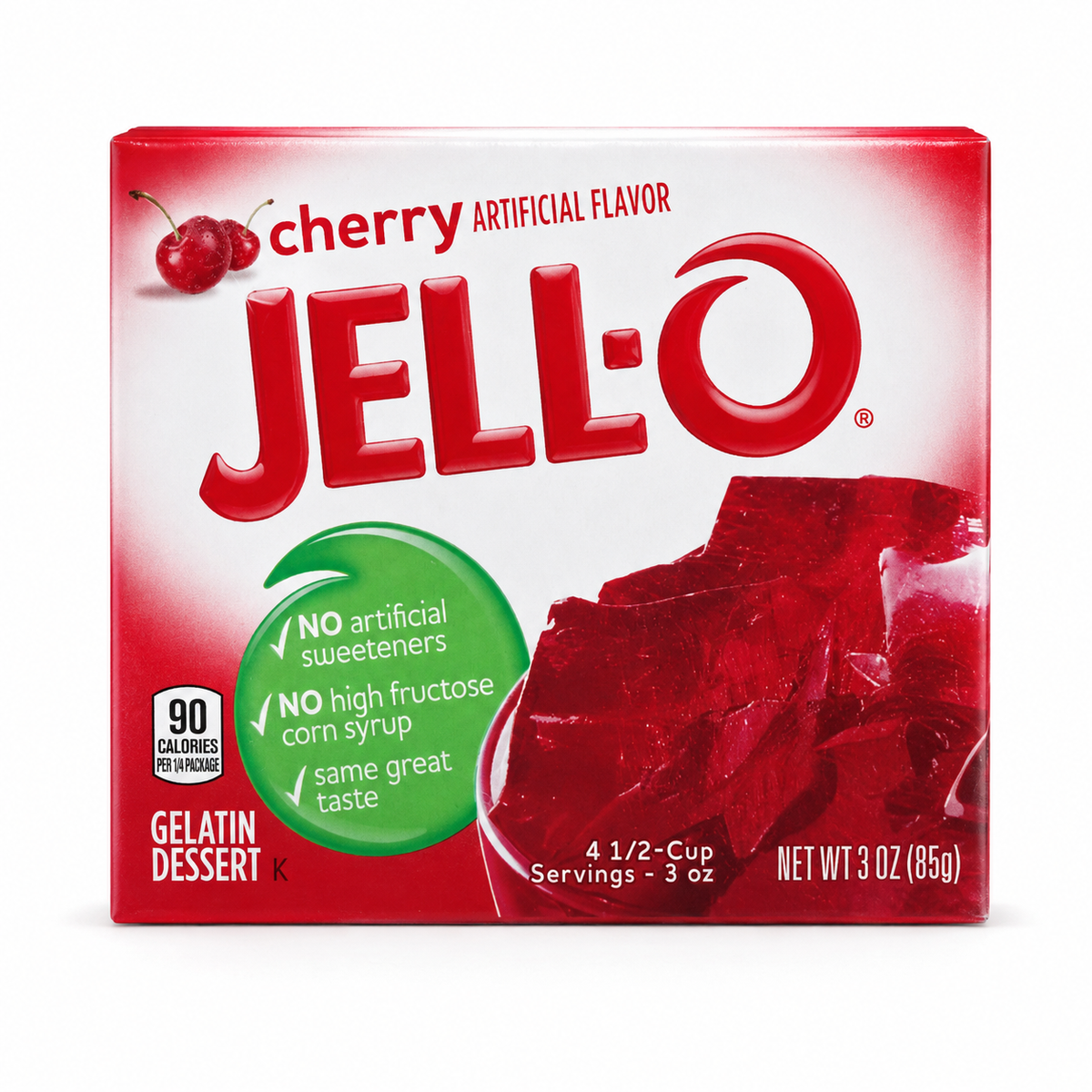 Jell-O Cherry Gelatin Dessert 3 oz