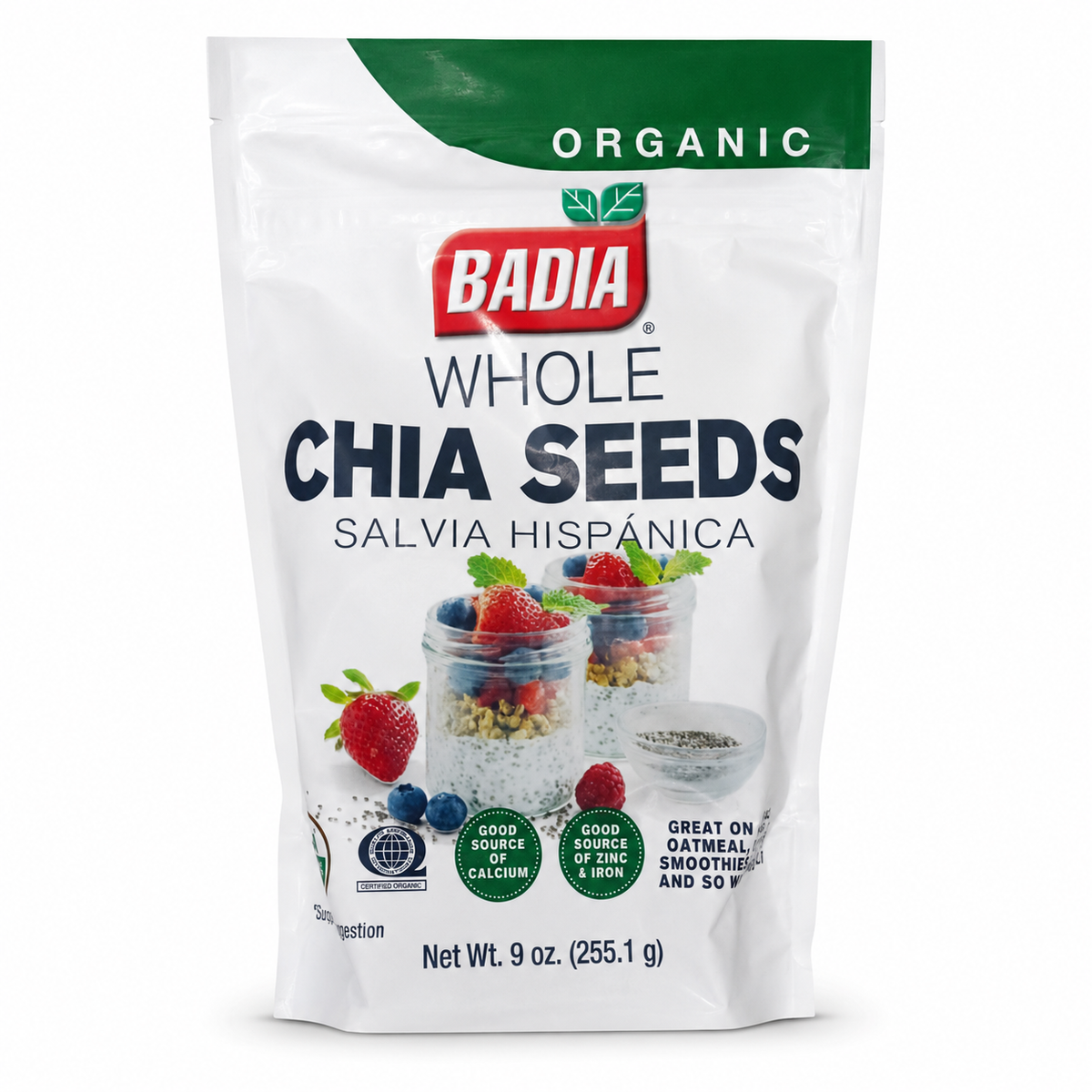 Badia Organic Whole Chia Seeds 9 oz