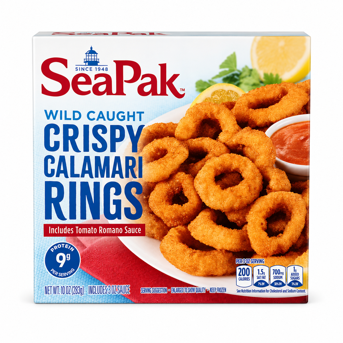 SeaPak Wild Caught Crispy Calamari Rings 10 oz (283 g)